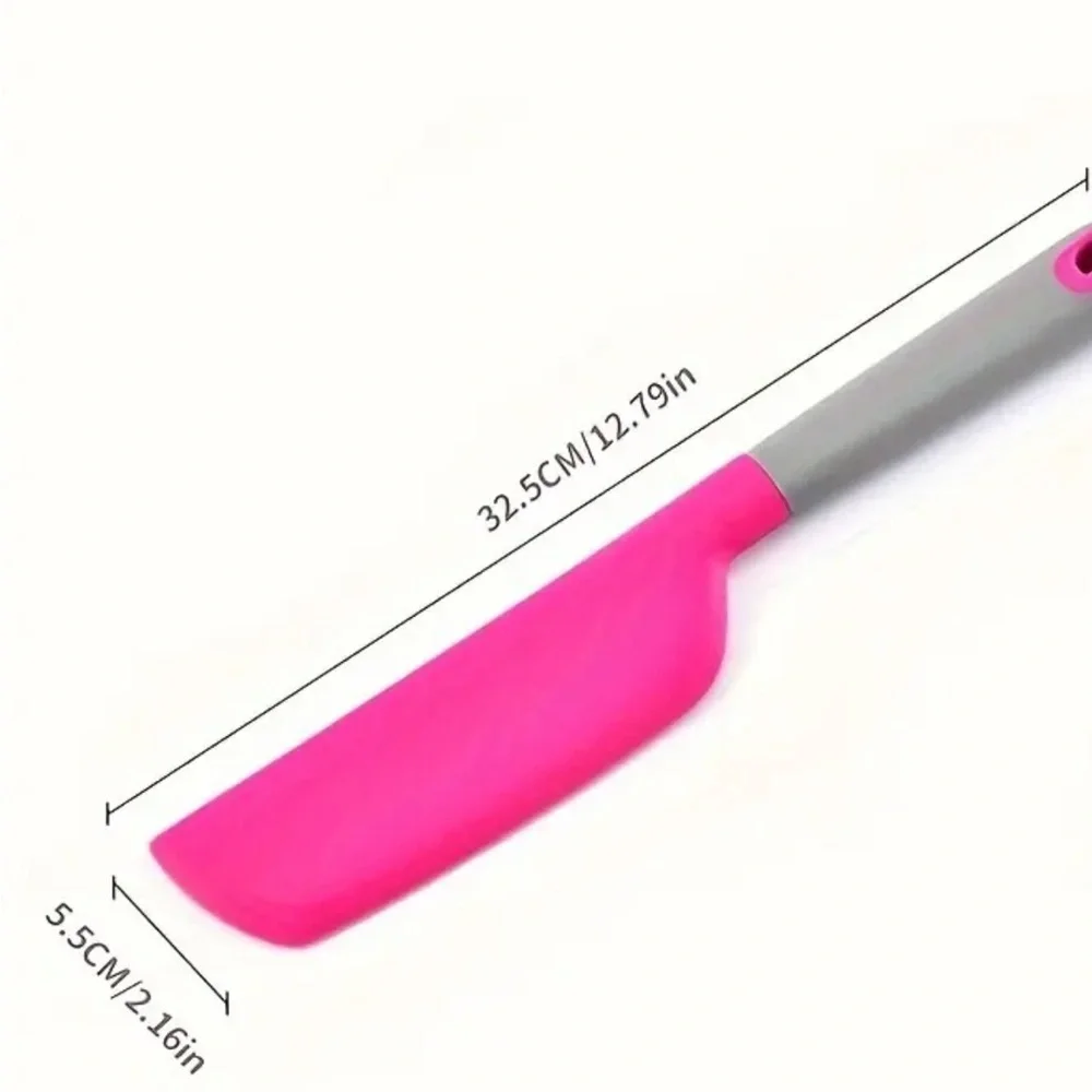 XL Pink Silicone Spatula Heat Resistant Nonstick Baking Kitchen Tool